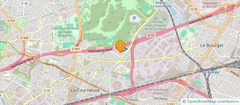 localisation de l'entreprise MONSIEUR DAGUI BOMBO à LA COURNEUVE