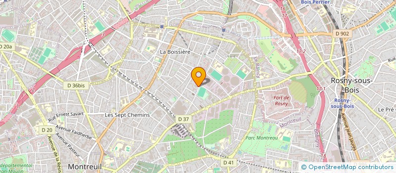 localisation de l'entreprise MONSIEUR DAHABA KANTE  AUBERVILLIERS