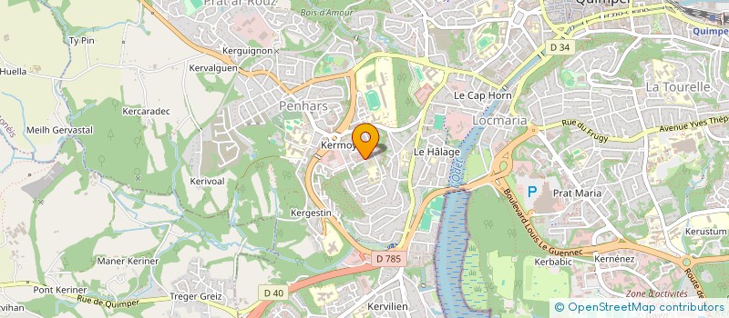 localisation de l'entreprise MONSIEUR DAHABA MAGUIRAGA  QUIMPER