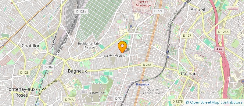 localisation de l'entreprise MONSIEUR DAHMEN SLIMANI à BAGNEUX