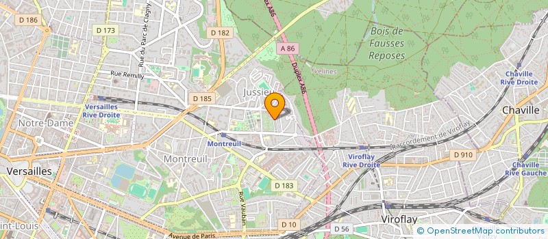 localisation de l'entreprise MONSIEUR DAHOU BENGUESMIA à VERSAILLES