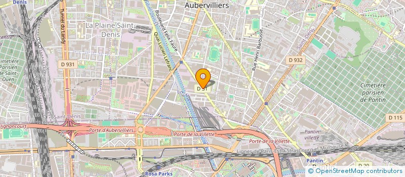 localisation de l'entreprise MONSIEUR DAIDOU HAYOUN  AUBERVILLIERS