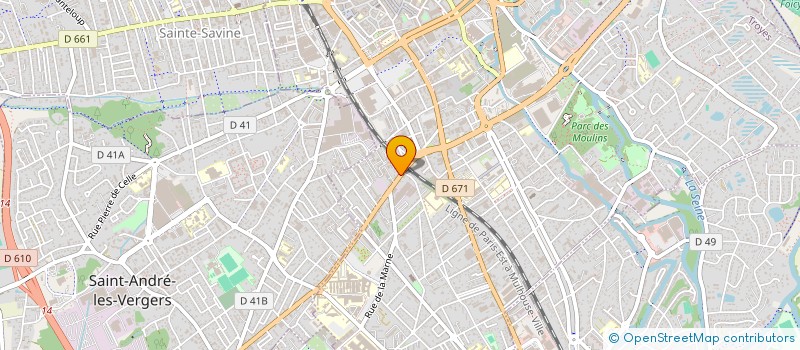 localisation de l'entreprise MONSIEUR DAINY CHERNI  TROYES