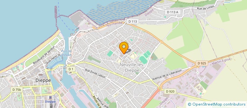 localisation de l'entreprise MONSIEUR DAJIANG WANG à DIEPPE