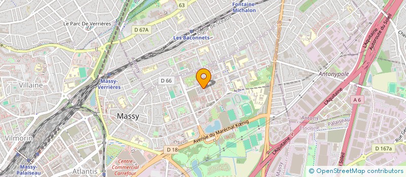 localisation de l'entreprise MONSIEUR DALE TINJUS  MASSY