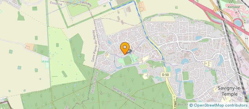 localisation de l'entreprise MONSIEUR DALECHE OSSENGUE OBA EDZONGO  SAVIGNY-LE-TEMPLE