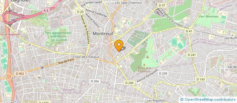 localisation de l'entreprise MONSIEUR DALI AYED à MONTREUIL