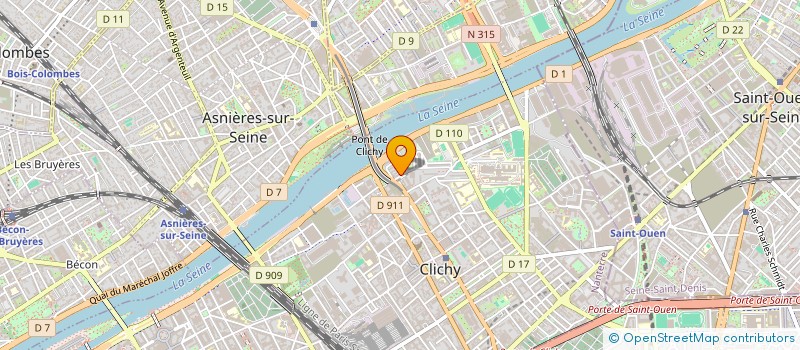localisation de l'entreprise MONSIEUR DALIL GUERROUMI à CLICHY