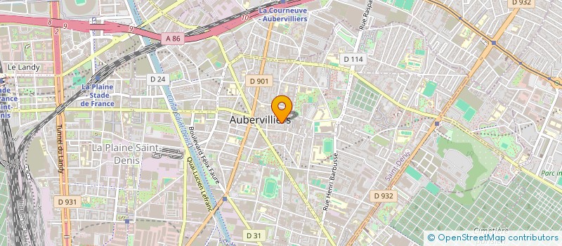 localisation de l'entreprise MONSIEUR DALIL PHILIPPE FERGUENIS  AUBERVILLIERS