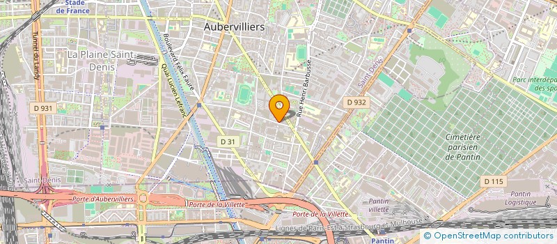 localisation de l'entreprise MONSIEUR DALLO AMORES GBETIBOUO  AUBERVILLIERS