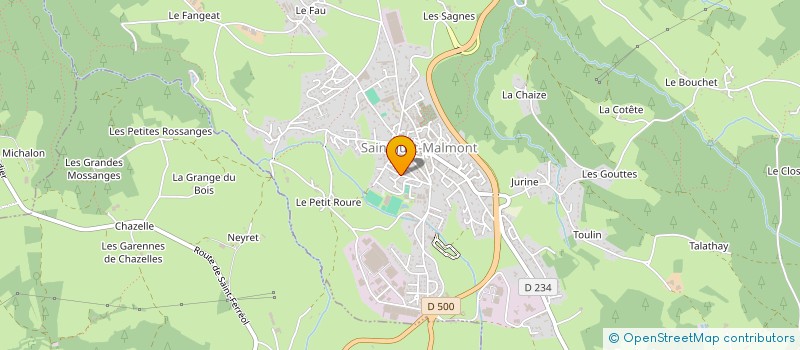 localisation de l'entreprise MONSIEUR DAMANI DEMBELE  SAINT-JUST-MALMONT