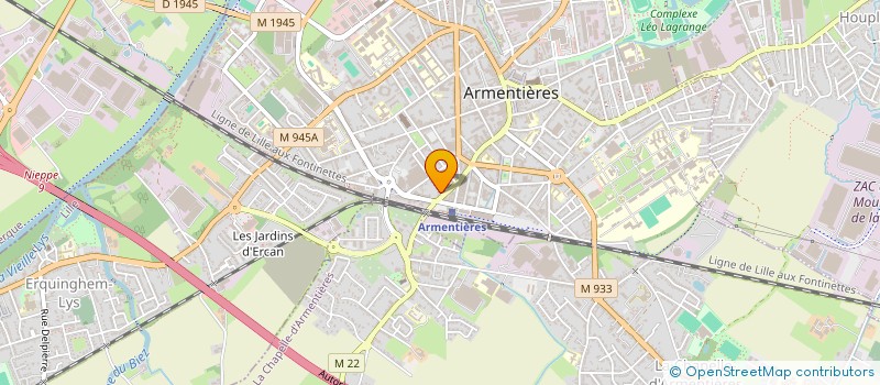 localisation de l'entreprise MONSIEUR DAMAURY PAULUS  ARMENTIERES
