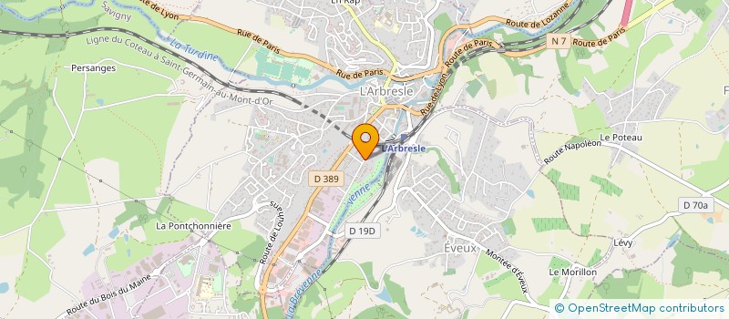 localisation de l'entreprise MONSIEUR DAME SOW à L'ARBRESLE