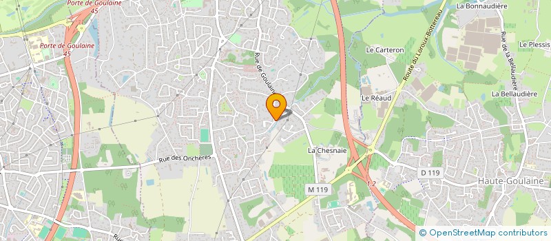 localisation de l'entreprise MONSIEUR DAMIAN CHARRIER  BASSE-GOULAINE