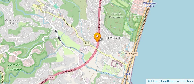 localisation de l'entreprise MONSIEUR DAMIAN COTOFANA  ANTIBES