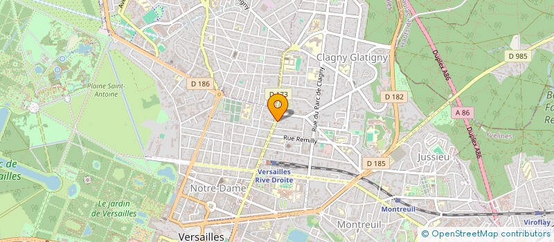 localisation de l'entreprise MONSIEUR DAMIAN O HARA à VERSAILLES