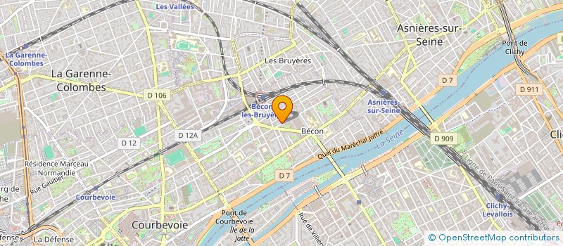 localisation de l'entreprise MONSIEUR DAMIAN PELC à COURBEVOIE