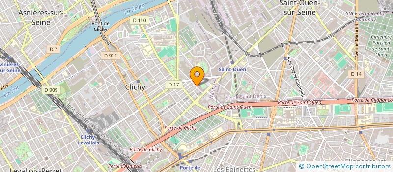 localisation de l'entreprise MONSIEUR DAMIAN PINDERSKI à CLICHY