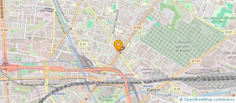 localisation de l'entreprise MONSIEUR DAMIAN VOINEA  AUBERVILLIERS