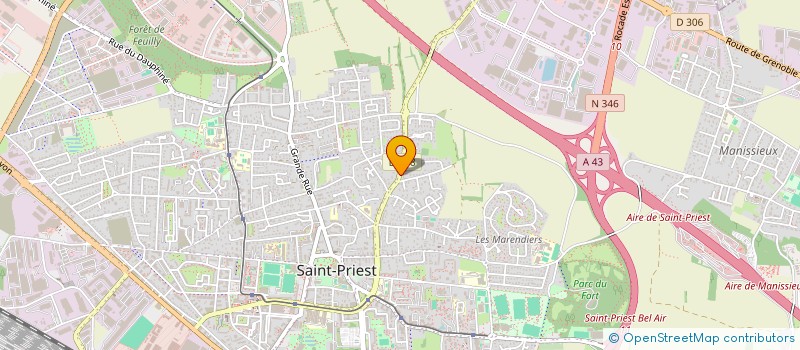 localisation de l'entreprise MONSIEUR DAMIANO ELEZI  SAINT-PRIEST