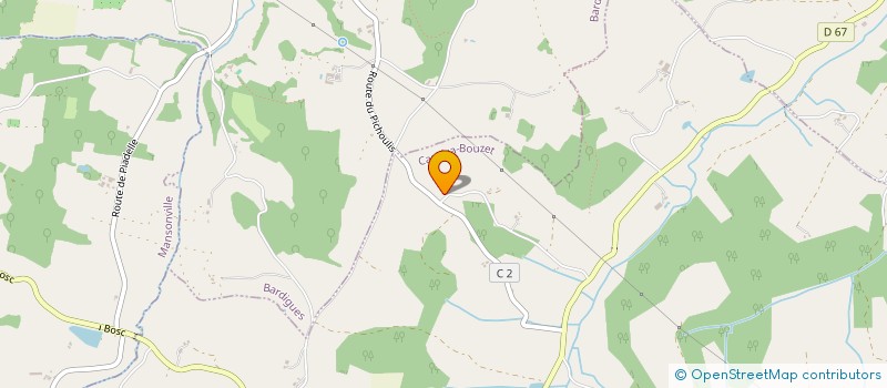 localisation de l'entreprise MONSIEUR DAMIANO TODESCO  CASTERA-BOUZET