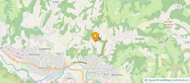 localisation de l'entreprise MONSIEUR DAMIEN AGUERRE  SAINT-PEE-SUR-NIVELLE