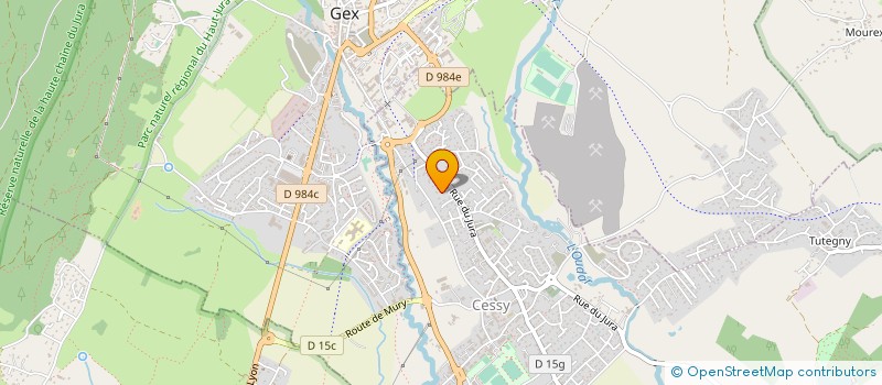 localisation de l'entreprise MONSIEUR DAMIEN AKONO  CESSY