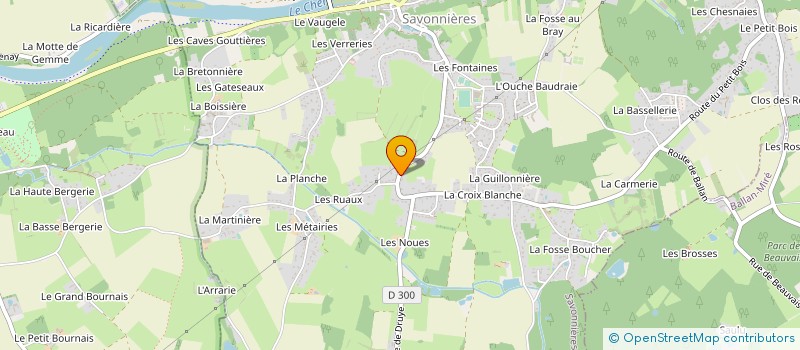 localisation de l'entreprise MONSIEUR DAMIEN ALBERT  SAVONNIERES