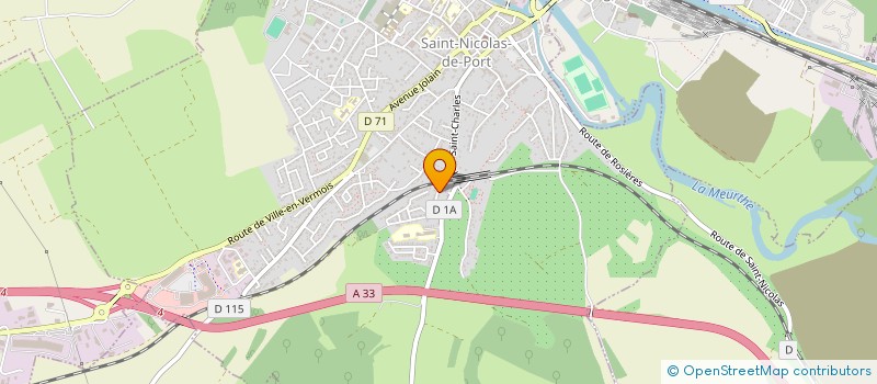 localisation de l'entreprise MONSIEUR DAMIEN ALMERAS  SAINT-NICOLAS-DE-PORT