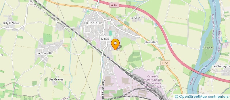 localisation de l'entreprise MONSIEUR DAMIEN ALTIER  QUINCIEUX