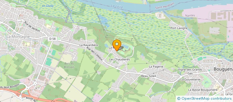 localisation de l'entreprise MONSIEUR DAMIEN ANDRE  BOUGUENAIS