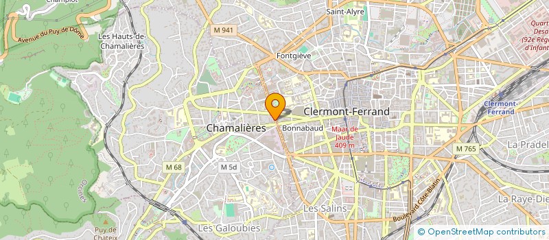 localisation de l'entreprise MONSIEUR DAMIEN ANGLADE à CHAMALIERES