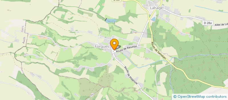 localisation de l'entreprise MONSIEUR DAMIEN ARAGON  FORGUES