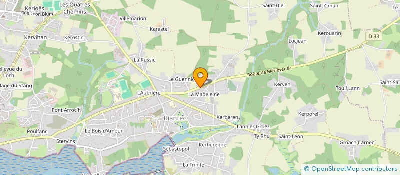 localisation de l'entreprise MONSIEUR DAMIEN ARS  RIANTEC