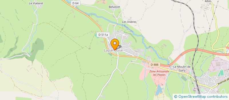 localisation de l'entreprise MONSIEUR DAMIEN ASTRUC  SEVERAC D'AVEYRON