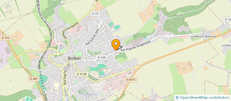 localisation de l'entreprise MONSIEUR DAMIEN AUBER  BOLBEC