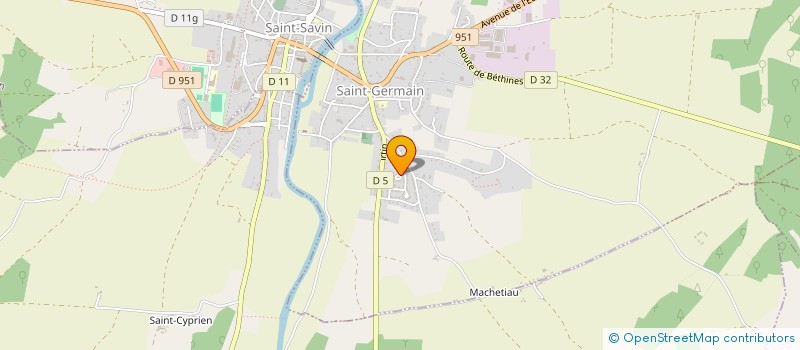 localisation de l'entreprise MONSIEUR DAMIEN AUCHE à NEONS-SUR-CREUSE