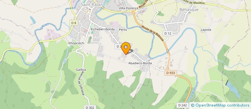 localisation de l'entreprise MONSIEUR DAMIEN AUROUX  SAINT-PALAIS