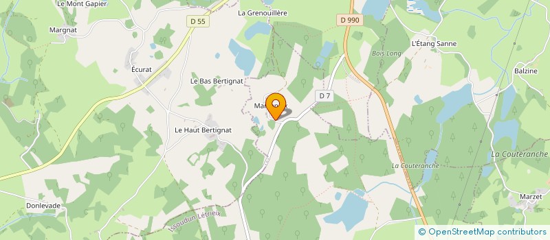 localisation de l'entreprise MONSIEUR DAMIEN AUXIETRE à ISSOUDUN-LETRIEIX