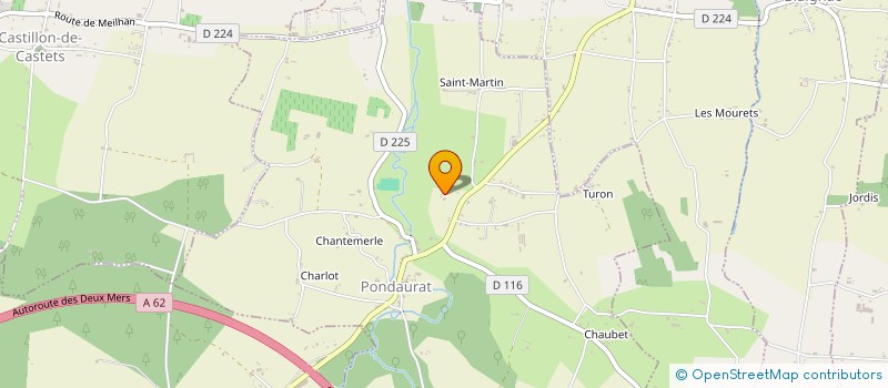 localisation de l'entreprise MONSIEUR DAMIEN BABINOT  PONDAURAT