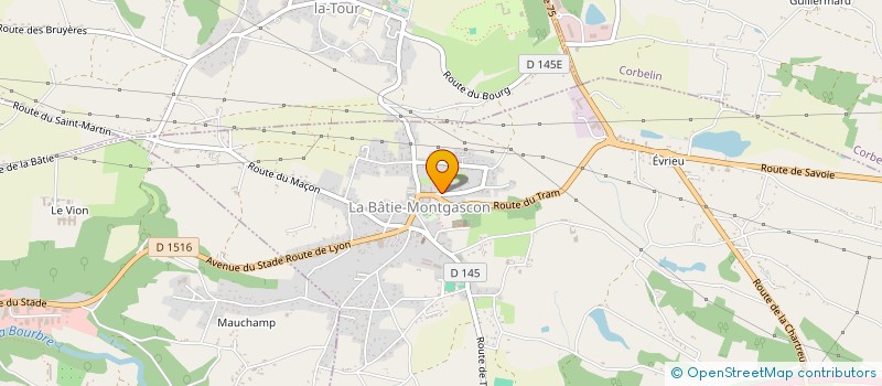 localisation de l'entreprise MONSIEUR DAMIEN BACHELARD  LA BATIE-MONTGASCON
