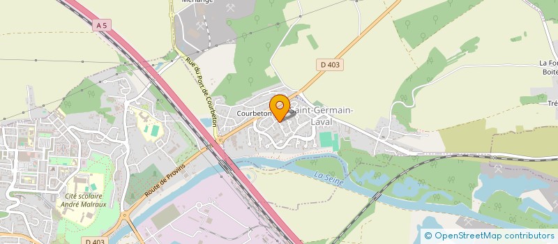 localisation de l'entreprise MONSIEUR DAMIEN BAILLY  SAINT-GERMAIN-LAVAL