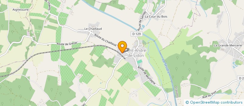 localisation de l'entreprise MONSIEUR DAMIEN BAJAUD  SAINT-ANDRE-DE-LIDON