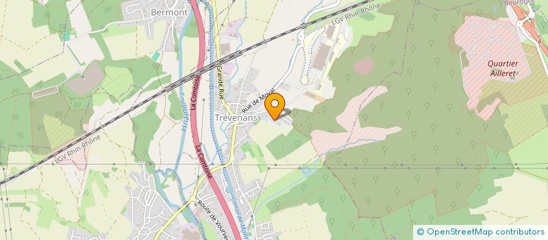 localisation de l'entreprise MONSIEUR DAMIEN BALZER  TREVENANS