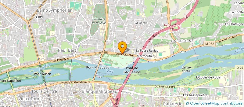 localisation de l'entreprise MONSIEUR DAMIEN BARANGER  TOURS