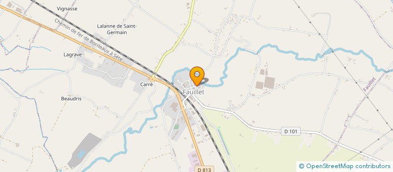 localisation de l'entreprise MONSIEUR DAMIEN BARBE  GONTAUD DE NOGARET