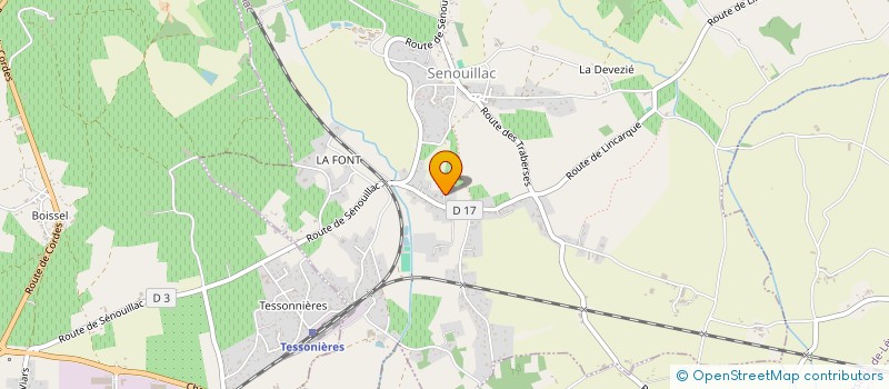 localisation de l'entreprise MONSIEUR DAMIEN BARBE  SENOUILLAC