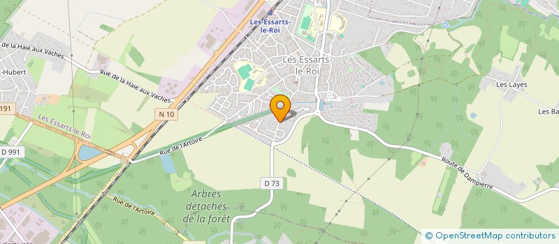 localisation de l'entreprise MONSIEUR DAMIEN BAUDET  LES ESSARTS-LE-ROI