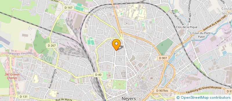 localisation de l'entreprise MONSIEUR DAMIEN BAUDRY à NEVERS