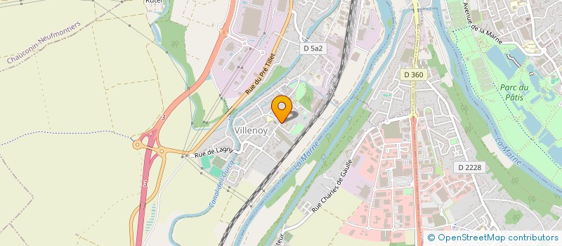 localisation de l'entreprise MONSIEUR DAMIEN BAYART  VILLENOY